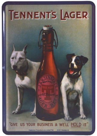 Nostalgic Art Blechpostkarte Bier Tennent's Lager